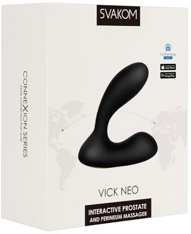 SVAKOM Vibrateur de Prostate Vick contre par Application 1 Unité