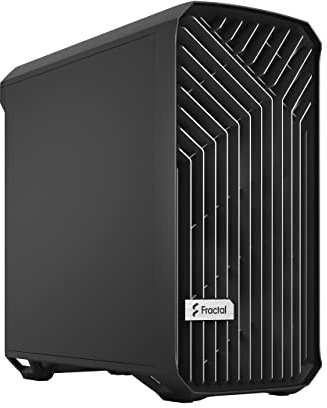 Fractal Design Torrent Compact Black - Solid Side Panel - Open Grille for Maximum air Intake - Two 180mm PWM Fans Included - Type C - ATX Airflow Mid Tower PC Gaming Case