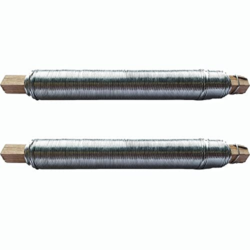 Novaliv 2x Aluminiumdraht Ø 0,65mm I Alu Draht zum Basteln silber I Basteldraht Blumendraht Metalldraht Biegedraht Schmuckdraht