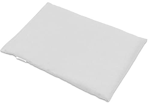 Coussin aux graines de lin - blanc - 30x20cm - Coussin thermique - Bouillotte chaude ou froide - Coussin aux graines