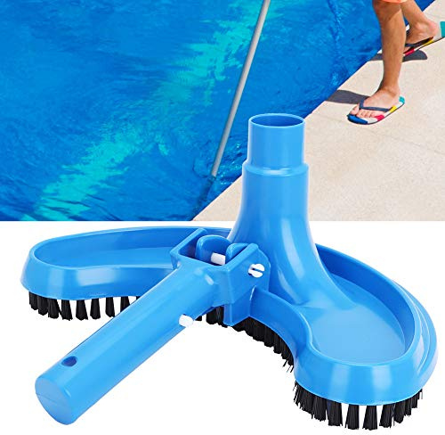 Wakects Reinigungsbürste für Pool, Halbmond, blau, für Pool, Teich, Spa und Hotel