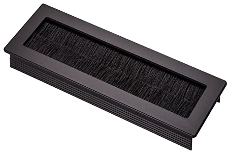 SOTECH 1 x kabelgenomföring Toledo av aluminium svart eloxerad 150 x 70 mm Installationsmått: 140 x 62 x 15,3 mm