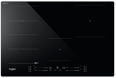 Whirlpool WF S1577 CPNE Black Builtin 77 cm Zone induction hob 4 zones