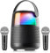 Mi-Mic | Kids Karaoke Machine Model MMC3 with LED Lights, Wireless Microphones, Portable Bluetooth Speaker