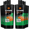 Lynx 3-in-1 Shower Gel Jungle Fresh 12 Hours of Long Lasting Refreshing Fragrance Body Wash with Plant-Based Moisturisers for Men for Naturally Soft Skin, 700ml Pack of 6