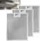 WeeGoo 3 Pack Cooker Hood Filters 320 x 260 mm, Cooker Hood Metal Mesh Grease Filter Extractor Fan Filter for Extractor Hood, 9mm Thick