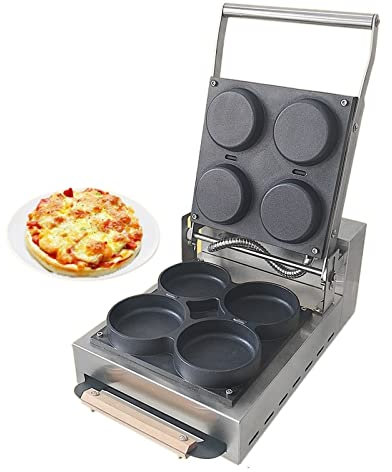 Pizza Maker 3000W Crepe Maker Pizza Maker 4 Mini Pizza Machine Multifunctional Pizza Pancake Machine Non-Stick Easy to Use for Beginners and Pros