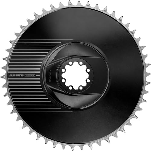 SRAM Red Aero X-Sync Kettenblatt – 48t, 12-Gang, 8-Bolzen Direct Mount, Schwarz, E1 | Halterung, 6,5 mm Offet, schwarz, E1