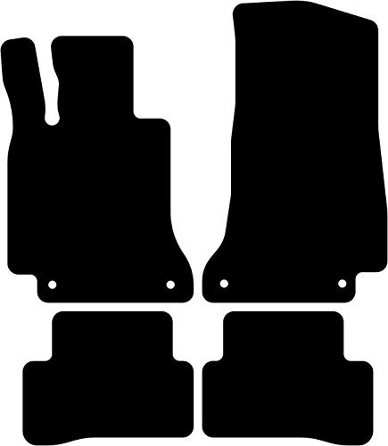 Kovvar Fußmatten passend für Mercedes C-Klasse W205/S205 2014-2021 Passend zur Ausführung: Limousine/T-Modell | Qualität: Premium