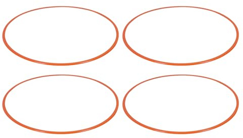 KIMISS Anillo Protector de Llanta de Rueda de Coche de 20 Pulgadas, Aleación de Aluminio, Resistente a los Arañazos, Protector de Llanta para Modelos Universales R20, Color Naranja
