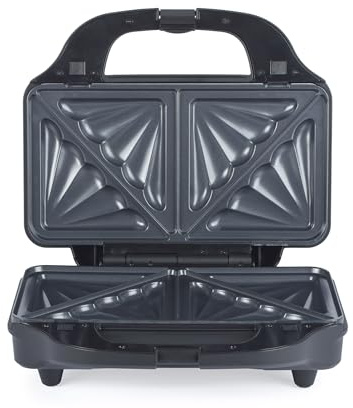 Salter Kuro XL Deep Fill Toastie Maker – Sandwich Toaster, Panini Maker, XL Toasted Sandwich Grill, PFAS-Free, Non-stick, Extra-Large Deep-Fill Plates, Automatic Temperature Control, 900W, EK6344MBLK