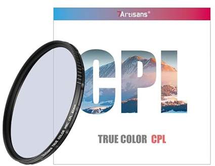 7artisans True Color CPL 46/49/52/55/58//62/67/72/77/82 mm Filtro de lente de cámara polarizador, revestimiento multicapa para lentes de cámara (67 mm)