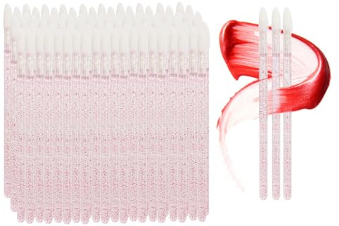 Kzouenzu Einweg-Lippenpinsel, Make Up Lippenstift Pinsel, Schminkpinsel Für Lippen Makeup, Lip Gloss Pinsel, Schminkpinsel Für Perfekt Lippen Makeup [100 Stück]
