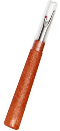 SEWACC Nahttrenner mit Holzgriff für Unerwünschte Nähte und Säume | Metall und Kunststoff, Braun, Schützt Stoffe Beim Schneiden, Kleiner Spitze Am Kleinen Zinken