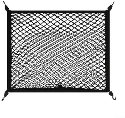 GLOBALHUT 5 Pcs Car Baggage Fixed Net, Car Boot Net 160×120cm Car Trunk Net Elastic Nylon Baggage Cargo Fixed Net, For Car Boot Vehicle Van SUV(double layer)