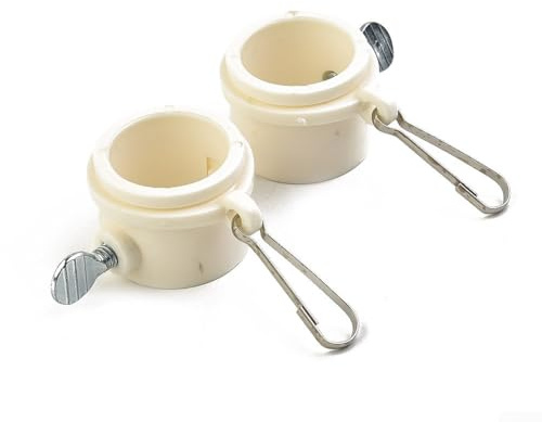 Effortless Flag Movement Set of Two Clip On Rotating Rings for One Inch Diameter Poles