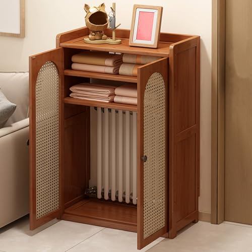 SXYCKRUI Radiator Covers for Home, Router Box Hider, Modern Baseboard Heater Covers with Adjustable Shelf for Home & Office Hide Cluttered Pipes(60 * 83 * 25cm/24 * 33 * 10in)