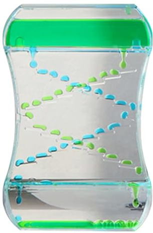 Liquid Motion Timer - Sablier à Huile - Décoration de Bureau - Gouttes d'eau relaxantes - Outil sensoriel pour soulager Le Stress - pour , Adultes, Salle de Classe, Maison et Chambre à Coucher