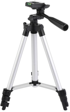 OUNONA Treppiede Portatile Altezza 110cm in Lega di Alluminio e Telescopico Leggero per Fotocamera e Smartphone per Viaggio e Fotografia