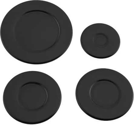 TKOWTB 4 Pcs Cooker Hob Gas Burner Cap 55mm 75mm 100mm for Oven Gas Hob Burner Crown Flame Cap Kitchen Accessories Concave