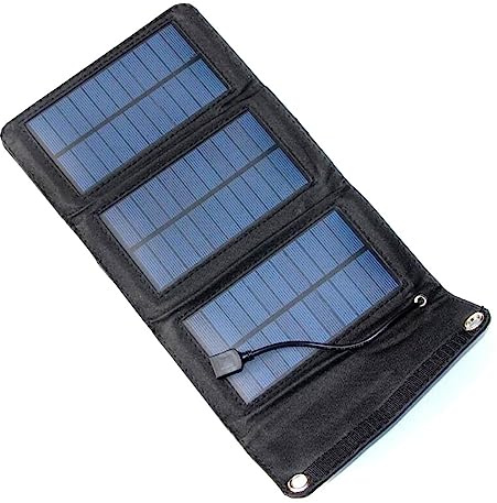Outdoor Foldable Solar Panels Cell USB Portable Smartphone Battery Charger for Tourism Camping Hiking Phone Energy Efficient Reliable(385mm x 180mm)