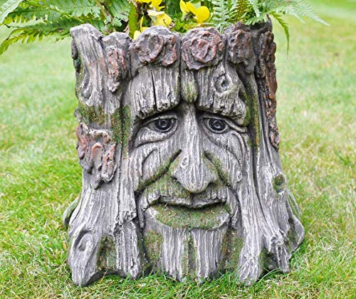 RP Home Amazing Green Man Planter Novelty Garden Tree Stump Plant Flower Holder
