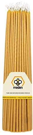 Meden Ritual Kerzen, orthodoxe Kirchenkerze, natürliches Bienenwachs, 32 cm hoch, 20 Stück