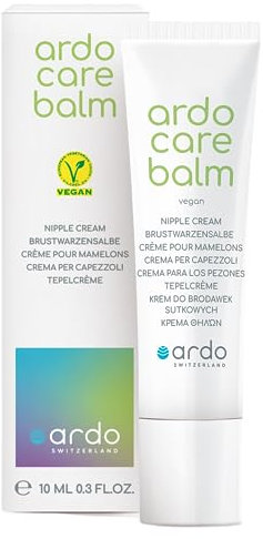 Ardo Care Balm vegane Brustwarzensalbe 10 ml - aus rein natürlichen Rohstoffen gemäß naturkosmetischen Standards - beruhigt, pflegt & schützt beanspruchte Brustwarzen