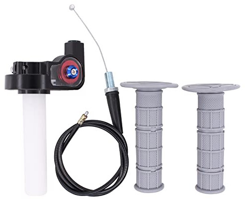 HouYeen 7/8 Inch 22mm Motorcycle Handlebar Grip Twist Quick Action Throttle Bar Cable Tube Hand Grips