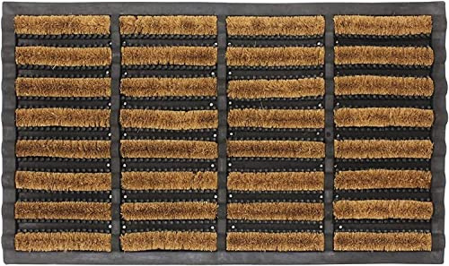 VL Door Mat 45x75cm – Durable Coir Door Mats Outdoor with Anti-Slip Rubber Base – Machine Washable, Super Absorbent Outdoor Mat for Mud, Rain & Dirt – Great for Entryways, Patio, Porch (Pack of 1)