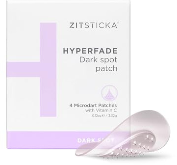 ZitSticka Hyperfade Patches for Face - World's Most Potent Pimple Patch with Fast-Acting Microdarts - Starts Working within 2 Hours for Deep, Early-Stage Zits - 4 Count
