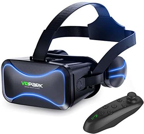 NICERAM Gafas VR para niños, Gafas Inteligentes VR con Gamepad, Gafas Realidad Virtual Regalo Gafas para niños y Adultos para experimentar la Realidad Virtual