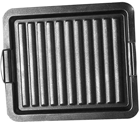 BESTonZON Grillpfanne Emaille Antihaftbeschichtet Kompakte Camping Grillpfanne für Picknick Gartenpartys Grillen von Fleisch Fisch Gemüse Outdoor Bbq Gleichmäßige Wärmeverteilung