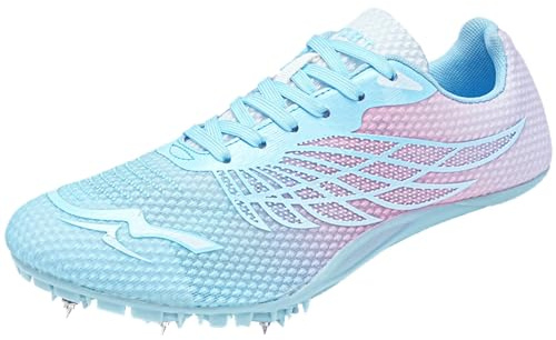 ZHENSI Leichtathletik-Schuhe Herren Damen Spikes Sprint-Schuhe Atmungsaktiv Für Laufen Rennen Springen