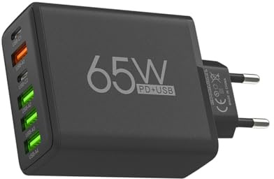 Laddare blockera flera portar, USB-laddare blockera flera portar | 6-portars laddarblock,4 USB- och 2 Type-C-portar, 65W-portsladdningsadapter, väggladdarkontakt Laddstation Snabb