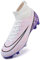 DimaiGlobal Scarpe da Calcio Uomo Sportivo attività all'aperto Tacchetti Professionali competizioni Scarpe da Allenamento Teenager Scarpe da Calcetto Prato Artificiale 40EU Rosa 2