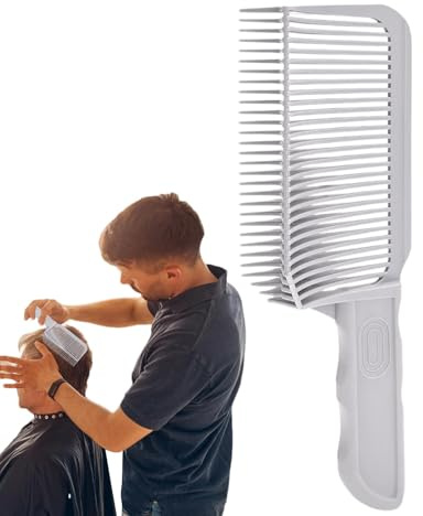 Vriusi Peigne de coiffeur professionnel, peigne de coiffeur domestique - Peignes de coiffeur de forme incurvée Peigne dégradé - Peignes à cheveux ergonomiques Outil de dégradé de cheveux pour