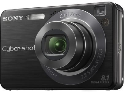 Sony CyberShot W130 Digital Camera - Black (8.1MP, 4x Optical Zoom) 2.5 LCD (Renewed)