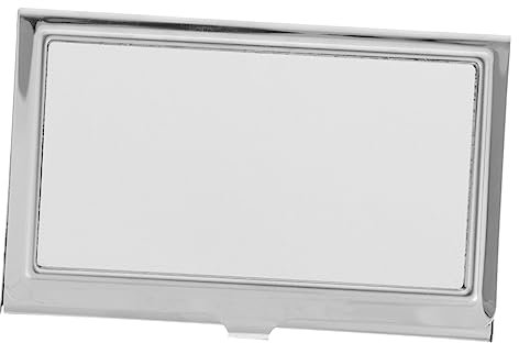 Homoyoyo Blank Metal Business Card Holder Für Sublimation Kreatives DIY Visitenkartenetui Für Männer Und Frauen Robuste Und Leichte Wärmeübertragungsbox Für Karten Für Lehrer Ärzte