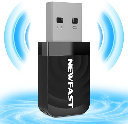 NEWFAST 1300Mbps USB 3.0 WiFi Dongle for Windows 11/10 / 8.1/8 / 7, Mac OS X 10.9-10.15