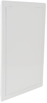 Repa Market Tapa de inspección para paneles de yeso, 250 x 400 mm, cubierta de plástico ABS blanco, caja de fusibles, pared y techo, puerta de inspección de paneles de yeso, tapa de mantenimiento