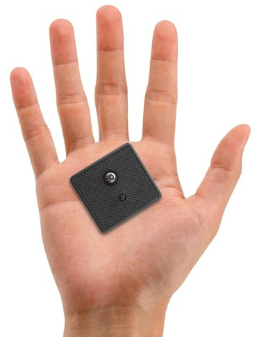 Gadpiparty 2 adattatori a sgancio rapido per treppiede, piastra di montaggio a vite, accessori per montaggio fotocamera compatibili con DSLR e giunto cardanico a testa liquida per fotografia stabile