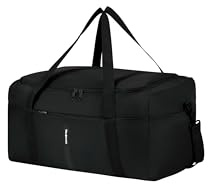 Samsonite TA Revolution - Borsa da viaggio pieghevole 53 cm, media, leggera e compatta, con dettagli riflettenti, borsone per vacanze e sport, Nero