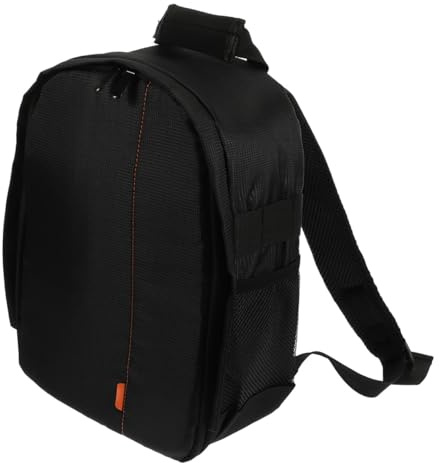 Mikinona Borsa per Fotocamera Digitale Piccola da Viaggio, Custodia Compatta per Macchina Fotografica Scomparti Protettivi, Zaino Fotografico Portatile per Outdoor e Avventure