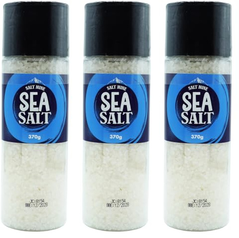 Saltmine Sea Salt Grinder, 370g, 3 Pack