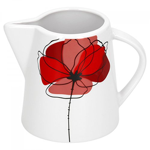 Van Well Monika Pot à lait, 230 ml, pot à décanter, la crème de, Café Accessoires, décor floral, Porcelaine de Marques élégante