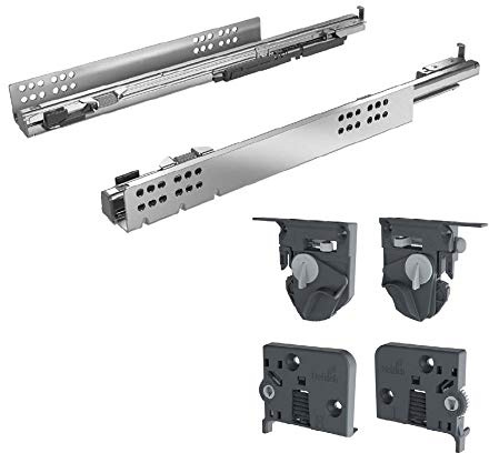 Hettich Vollauszug Quadro 4D V6 mit Silent System für Holzschubkästen 280 mm