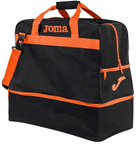 Joma - Bolsa de Deporte Grande Training III, Talla S, Color Negro naranjta