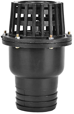 Wasserpumpenfußventil, Pumpenfußventil, Rückschlagventil, PVC-Brunnenpumpenfußventil Schwarz für Flüssigkeitsmaschine, 1,5 Zoll 2 Zoll 2,5 Zoll 3 Zoll 4 Zoll(3) | Rückschlagventil für Saugrohre, verhindert Rückfluss, langlebig, für Brunnenpumpen & Garten