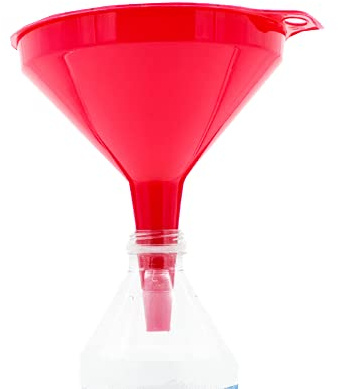 CABLEPELADO - Embudo - Cono de trasvase - pipeta - tolva para alimentación - Libre de BPA - facil de Limpiar - 14 cm - Color Rosa